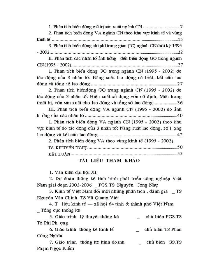 image for page Ứng dụng các chỉ tiêu và phương pháp thống kê để phân tích biến động sản xuất ngành Công nghiệp
