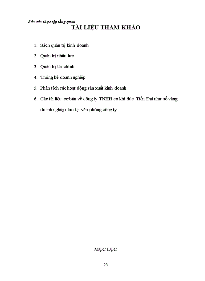 image for page Khái quát tình hình Sản xuất Kinh doanh của Công ty Trách nhiệm Hữu hạn cơ khí đúc tiến đạt