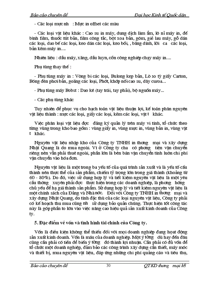 image for page Phân tích tình hình và đánh giá hiệu quả Sản xuất Kinh doanh của Công ty Trách nhiệm Hữu hạn in Thương mại và Xây dựng Nhật Quang