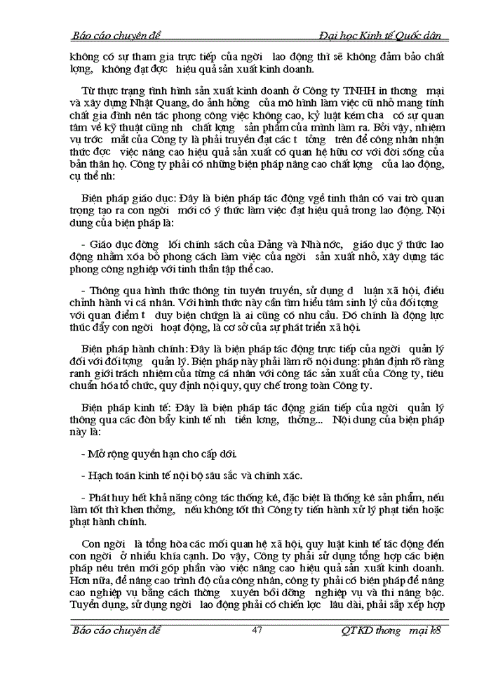 image for page Phân tích tình hình và đánh giá hiệu quả Sản xuất Kinh doanh của Công ty Trách nhiệm Hữu hạn in Thương mại và Xây dựng Nhật Quang