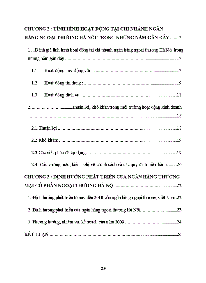 image for page Tình hình hoạt động tại chi nhánh Ngân hàng ngoại thương Hà Nội trong những năm gần đây