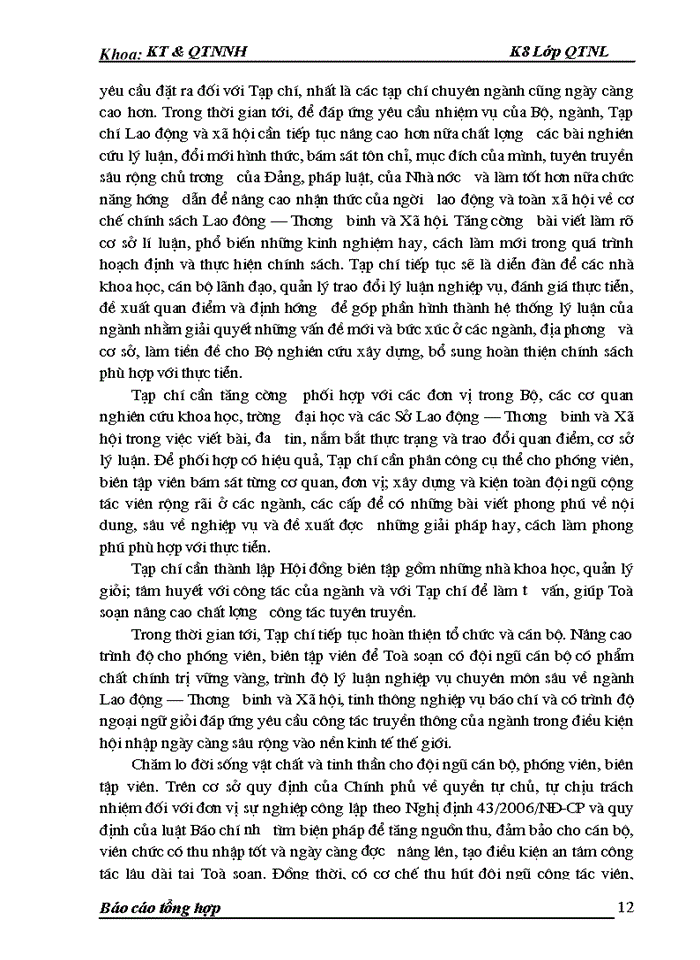 image for page Những đổi mới và phương hướng phát triển trong thời gian tới của tạp chí Lao động và Xã hội