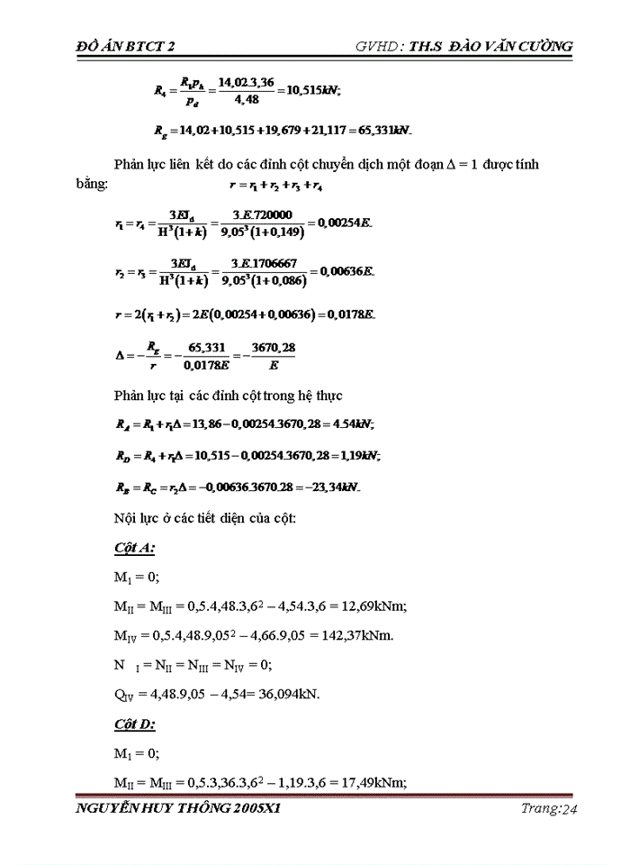 image for page Thiết kế khung ngang nhà Công nghiệp 1 tầng lắp ghép