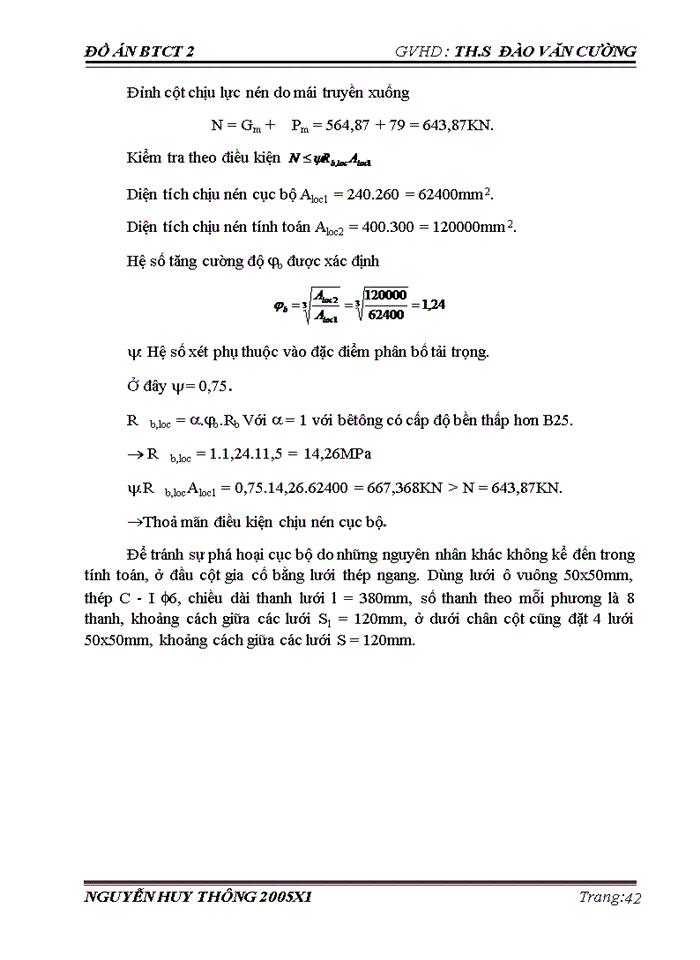 image for page Thiết kế khung ngang nhà Công nghiệp 1 tầng lắp ghép