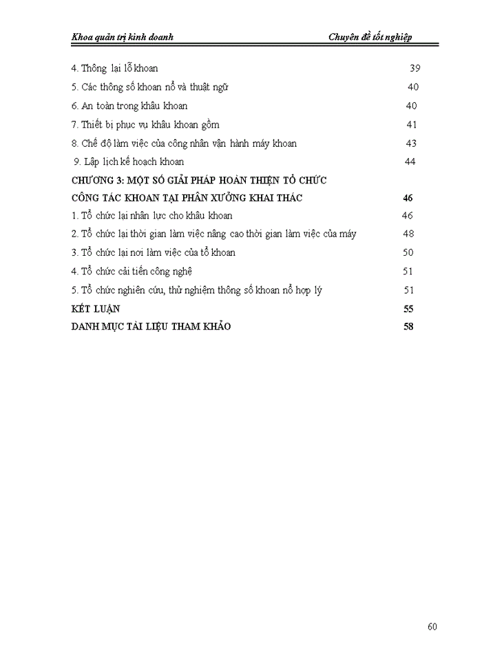 image for page Hoàn thiện tổ chức sản xuất công tác khoan tại phân xưởng khai thác Công ty Xi măng Hoàng Thạch năm 2008