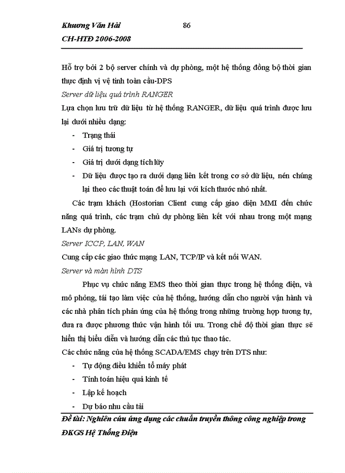 image for page Nghiên cứu nhu cầu truyền thông trong hệ thống Điện