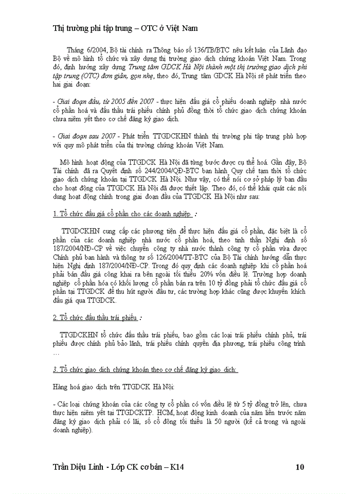 image for page Thị trường OTC ở Việt Nam