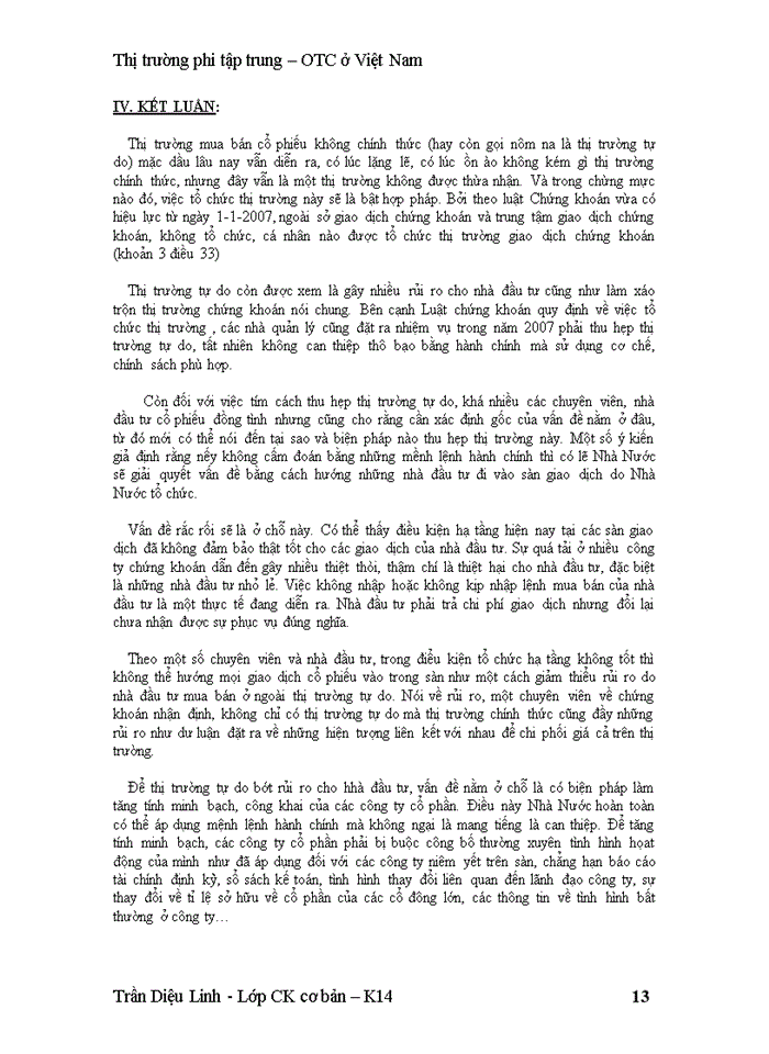 image for page Thị trường OTC ở Việt Nam