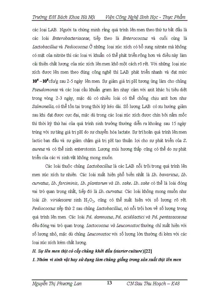 image for page Nghiên cứu ứng dụng chế phẩm vi khuẩn lactic có hoạt tính sinh học và chế phẩm tỏi trong sản xuất thịt lên men nem chua xúc xích lên men