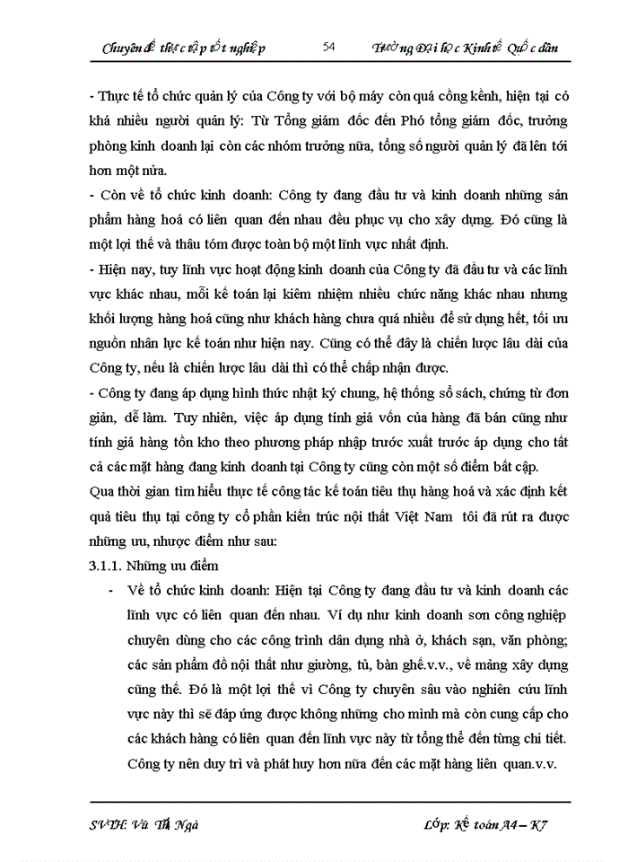 image for page Kế toán tiêu thụ hàng hóa và xác định kết quả tiêu thụ Hàng hóa tại Công ty cổ phần kiến trúc nội thất Việt Nam