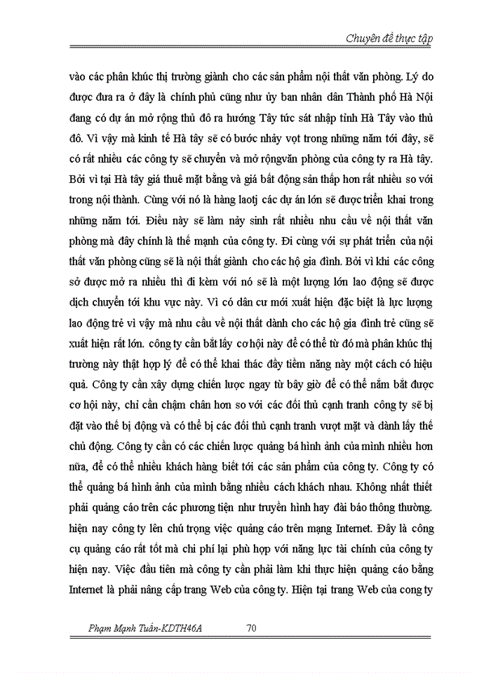 image for page Chiến lược mở rộng thị phần và đa dạng hóa đối tượng khách hàng tại Công ty Trách nhiệm Hữu hạn Nội thất Thành Phát