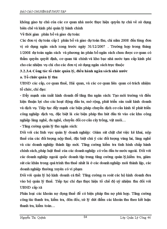 image for page Phân cấp quản lý Ngân sách Nhà nước giữa Tỉnh và huyện xã ở tỉnh Bắc Ninh giai đoạn 2004-2007- Thực trạng phương hướng Giải pháp hoàn thiện