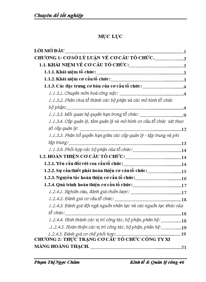 image for page Hoàn thiện cơ cấu tổ chức Công ty Xi măng Hoàng Thạch