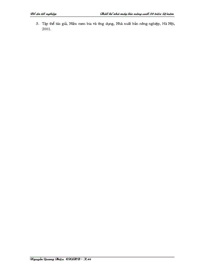 image for page THS Thiết kế nhà máy bia năng suất 30 triêu Lýt năm