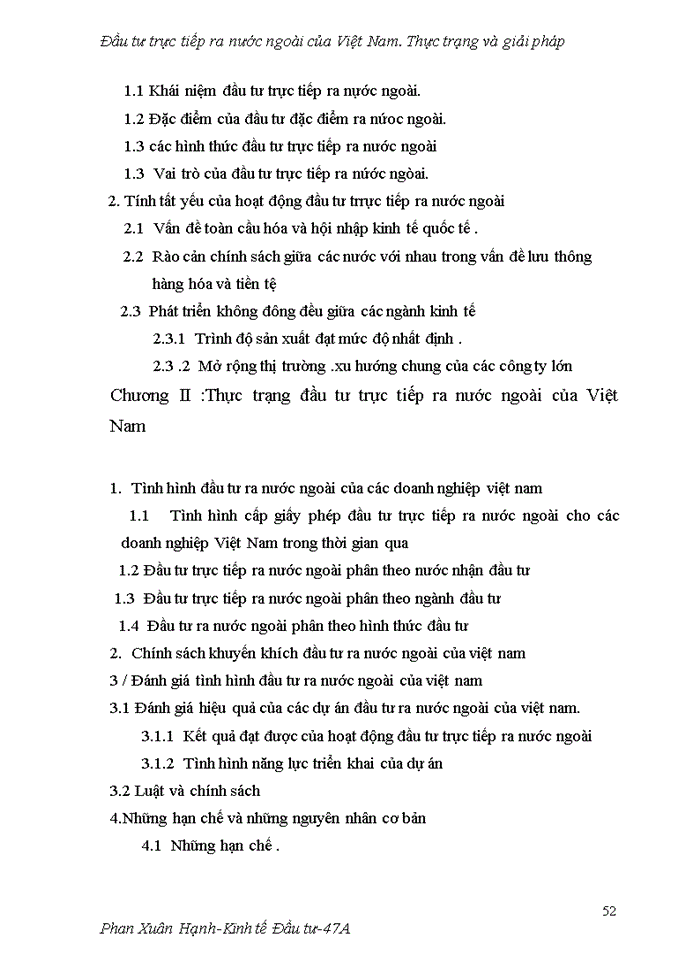 image for page Đầu tư trực tiếp ra nước ngoài của Việt Nam Thực trạng và Giải pháp