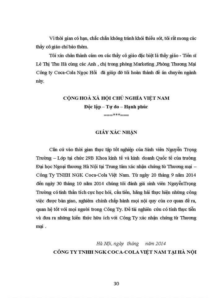 image for page Phân tích thực trạng nghiên cứu và tìm hiểu hành vi người tiêu dùng tại Công ty Coca- Cola Ngọc Hồi