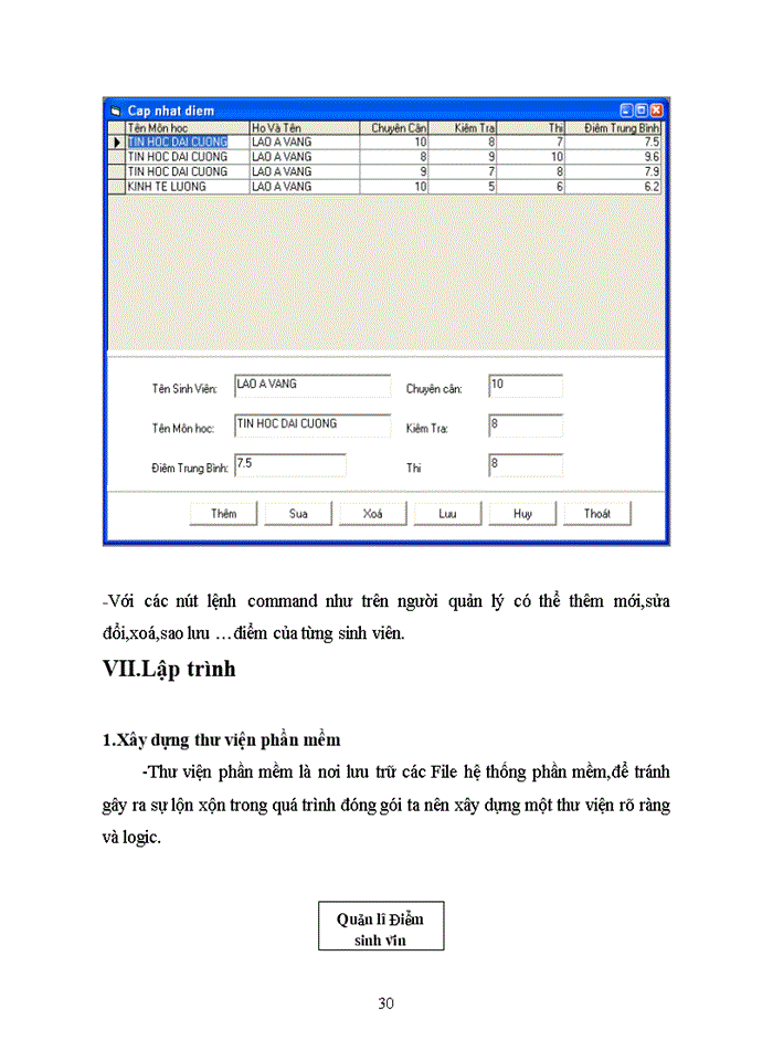 image for page Xây dựng phần mềm quản lý điểm sinh viên