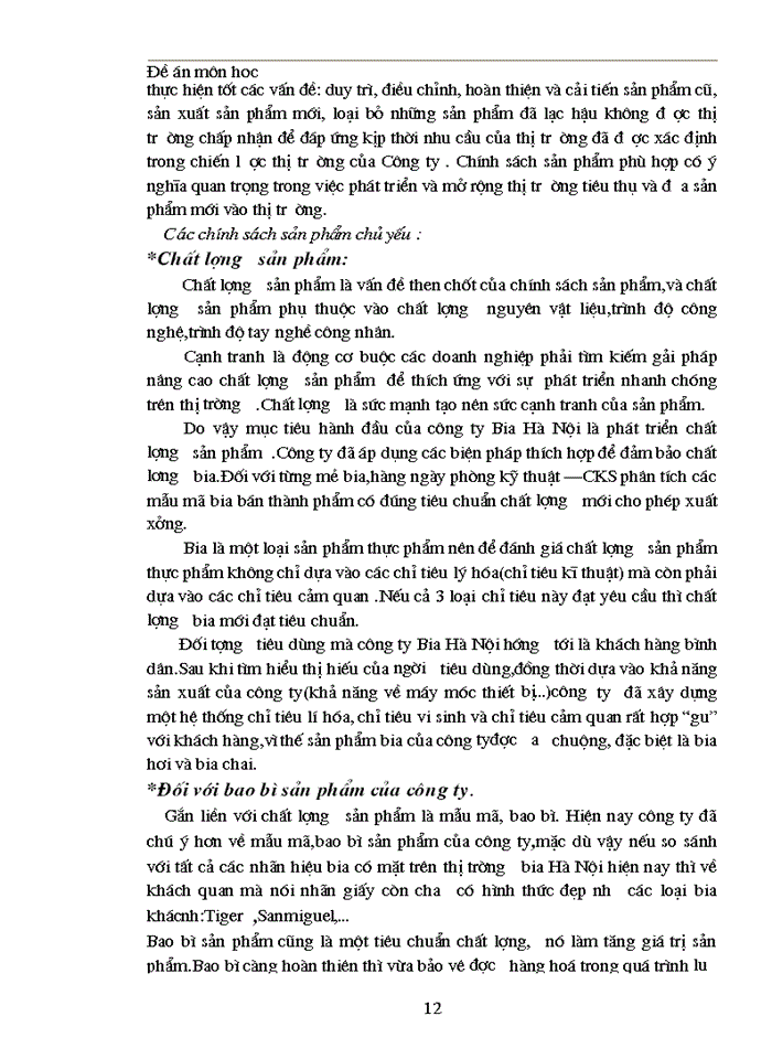 image for page Thực trạng về cạnh tranh trên thị trường BIA tại Miền Bắc và Một số Giải pháp trong cạnh tranh của Công ty Bia Hà Nội