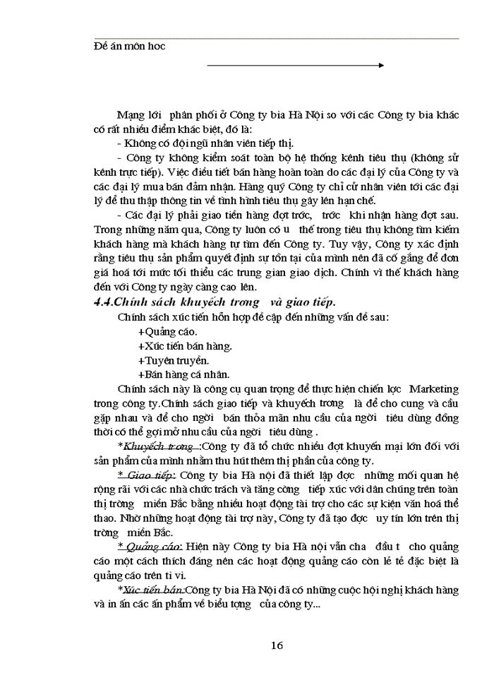 image for page Thực trạng về cạnh tranh trên thị trường BIA tại Miền Bắc và Một số Giải pháp trong cạnh tranh của Công ty Bia Hà Nội