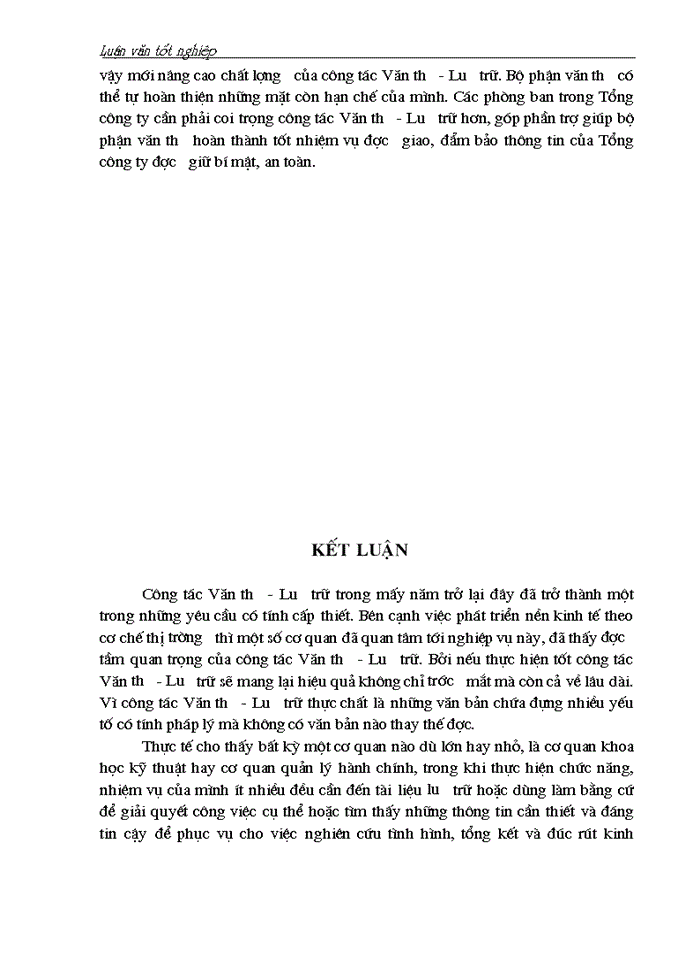image for page Một số biện pháp nâng cao hiệu quả công tác Văn thư - Lưu trữ trong văn phòng Tổng Công ty Sành sứ - Thuỷ tinh C ông nghiệp