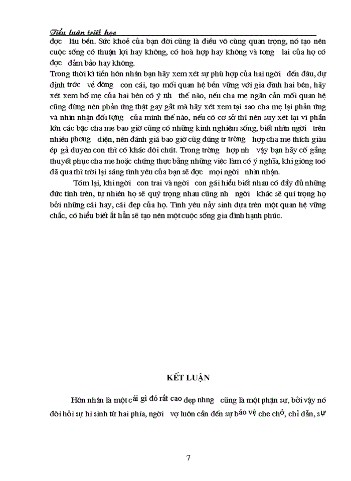 image for page Hôn nhân dưới góc nhìn triết học