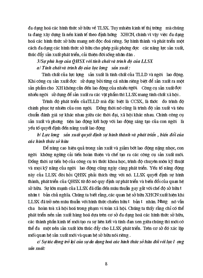 image for page Quan hệ biện chứng giữa sự phát triển của Lực lượng Sản xuất và sự đa dạng hóa các loại hình sở hữu ở Việt Nam