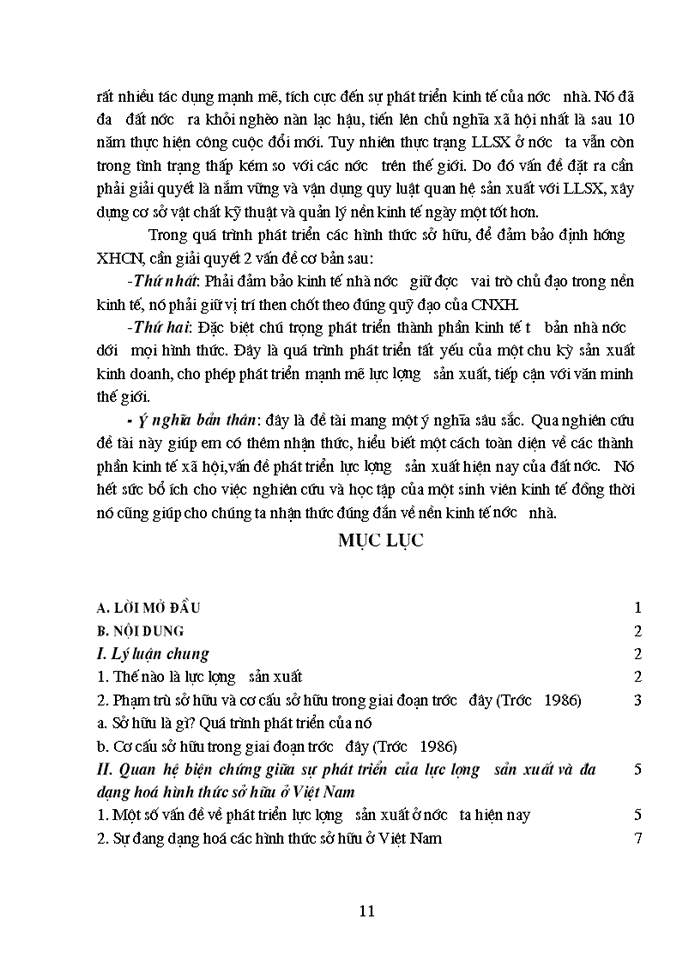 image for page Quan hệ biện chứng giữa sự phát triển của Lực lượng Sản xuất và sự đa dạng hóa các loại hình sở hữu ở Việt Nam