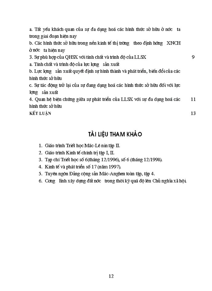 image for page Quan hệ biện chứng giữa sự phát triển của Lực lượng Sản xuất và sự đa dạng hóa các loại hình sở hữu ở Việt Nam