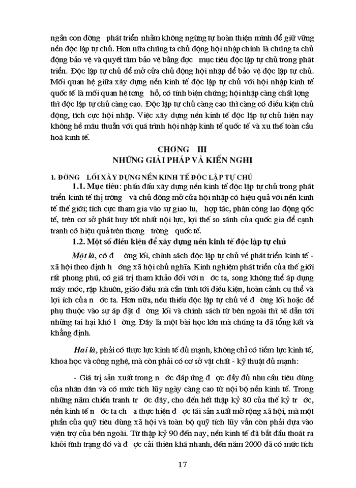 image for page Xây dựng nền kinh tế độc lập tự chủ với hội nhập kinh tế quốc tếthời cơ và thách thức