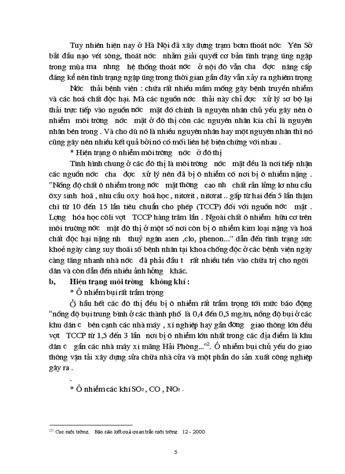 image for page Hiện trạng hậu quả của ô nhiễm môi trường đô thị
