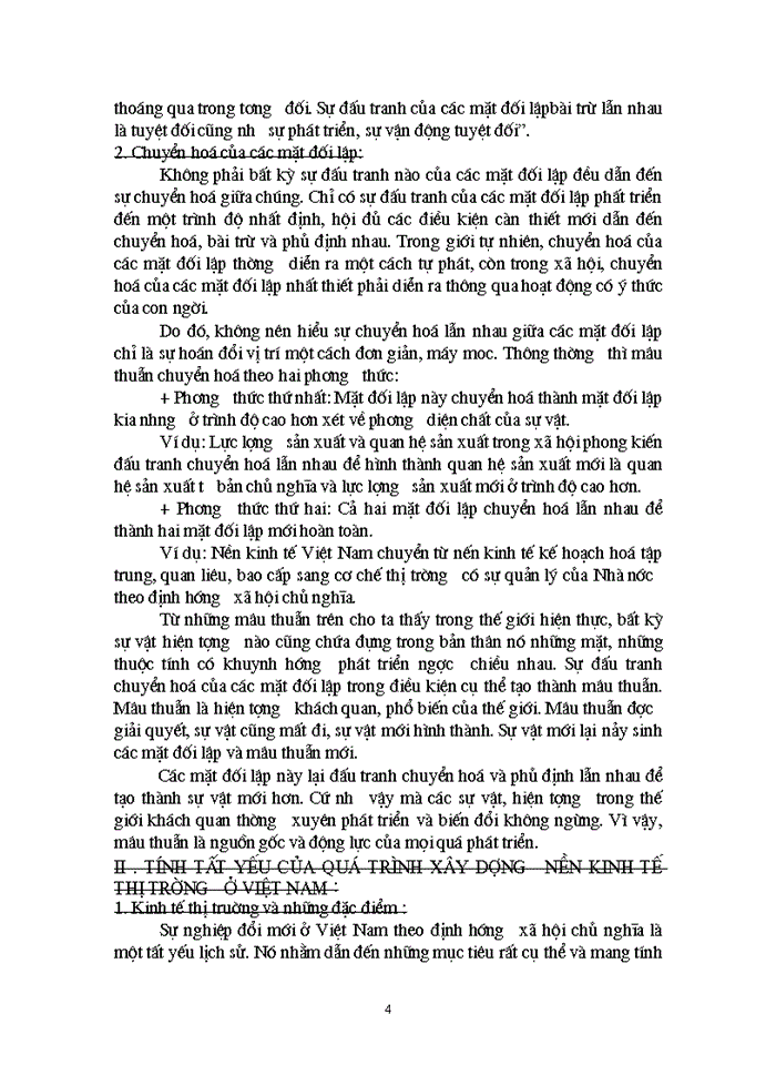 image for page Mâu thuẫn biện chứng và biểu hiện của nó trong quá trình Xây dựng nền Kinh tế Thị trường ở Việt Nam