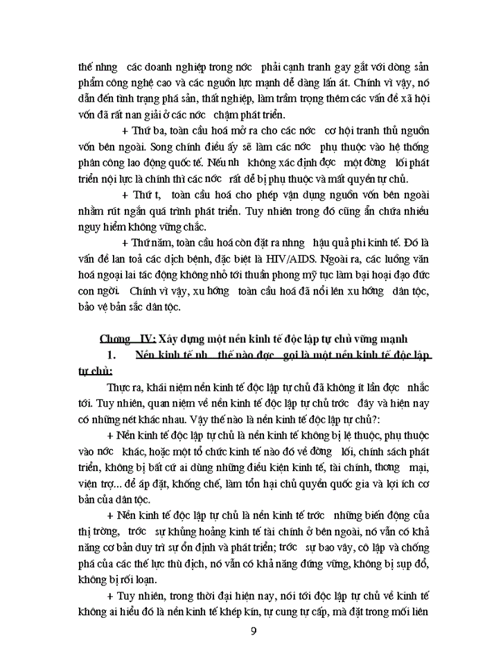 image for page Phép biện chứng về mối hệ phổ biến và vận dụng phân tích mối liên hệ giữa Xây dựng nền kinh tế độc lập tự chủ với hội nhập kinh tế