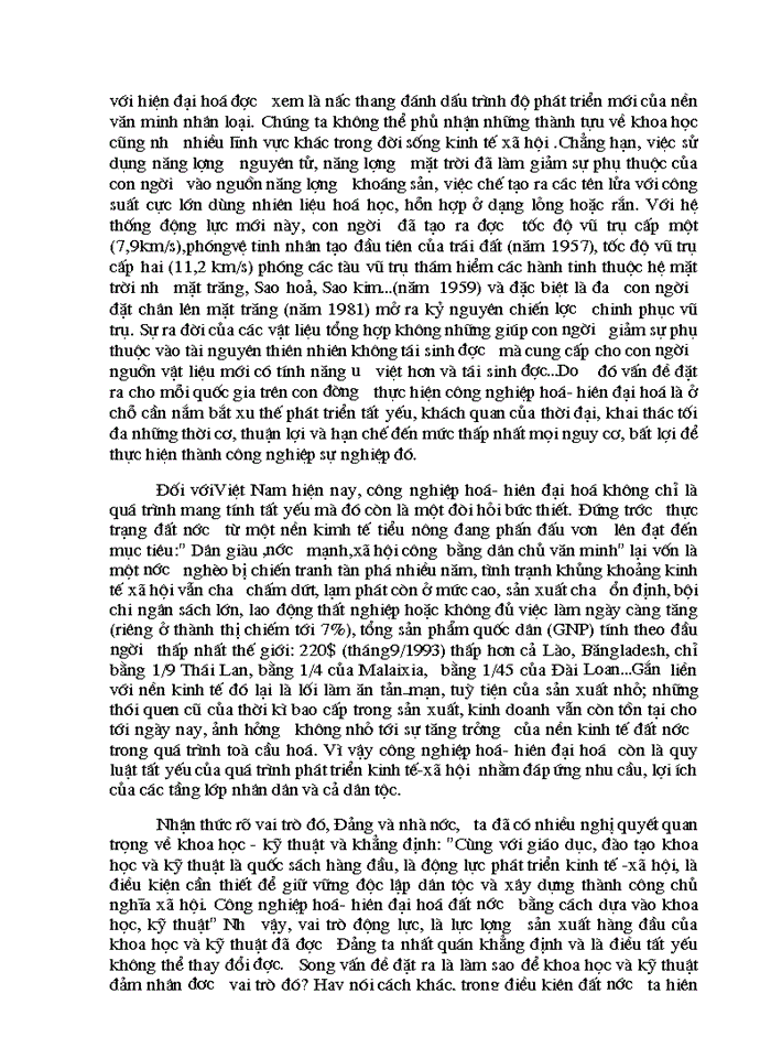 image for page Vai trò của khoa học và kỹ thuật trong sự phát triển Lực lượng Sản xuất