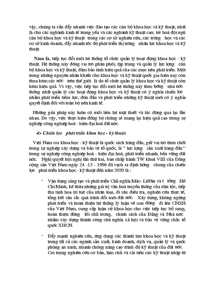 image for page Vai trò của khoa học và kỹ thuật trong sự phát triển Lực lượng Sản xuất