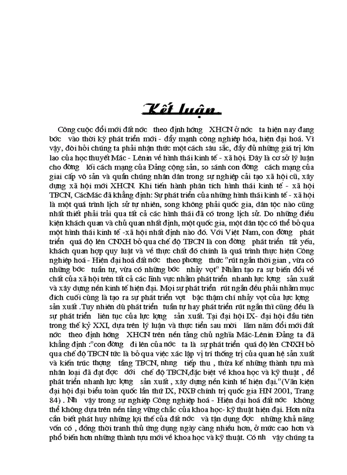 image for page Vai trò của khoa học và kỹ thuật trong sự phát triển Lực lượng Sản xuất