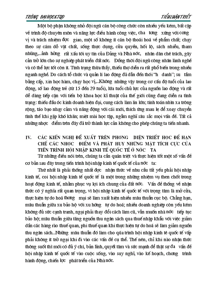 image for page Việt Nam trong xu thế hội nhập và phát triển dưới con mắt triết học