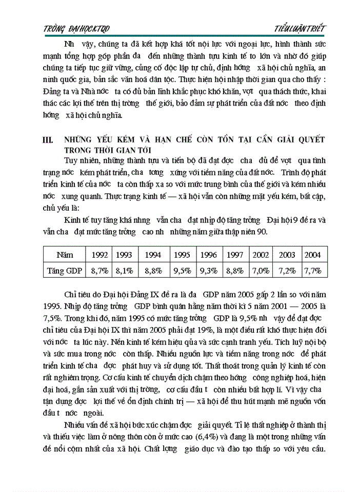 image for page Việt Nam trong xu thế hội nhập và phát triển dưới con mắt triết học