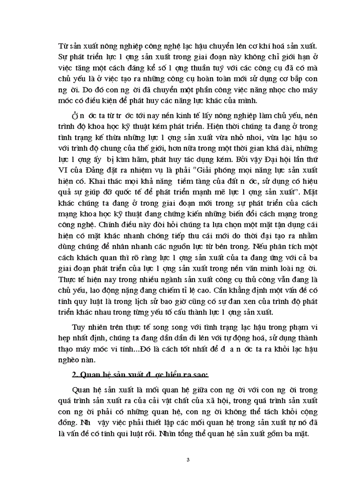 image for page Quan hệ biện chứng giữa Lực lượng Sản xuất và Quan hệ Sản xuất Sự vận dụng của Đảng ta trong đường lối đổi mới ở Việt Nam