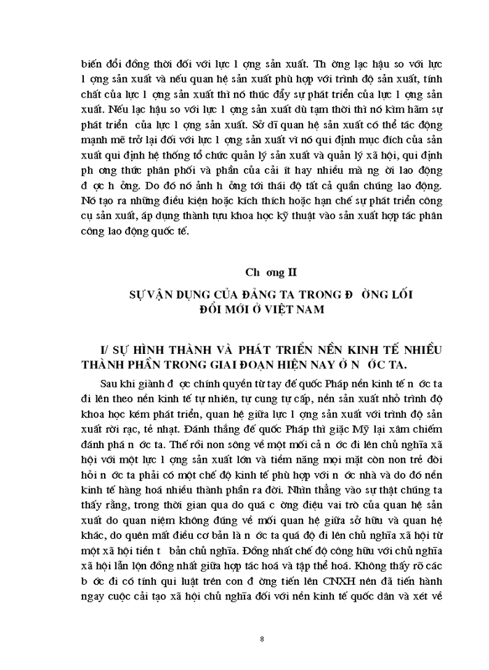 image for page Quan hệ biện chứng giữa Lực lượng Sản xuất và Quan hệ Sản xuất Sự vận dụng của Đảng ta trong đường lối đổi mới ở Việt Nam