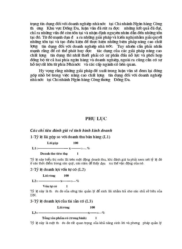 image for page Giải pháp nâng cao chất lượng tín dụng khi cho vay Doanh nghiệp Nhà nước tại Chi nhánh Ngân hàng Công thương Khu vực Đống Đa