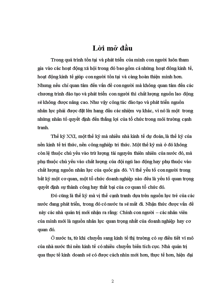 image for page Thực trạng và Một số biện pháp nâng cao công tác đào tạo và phát triển nguồn nhân lực tại Công ty cổ phần Kỹ Thương Thiên Hoàng