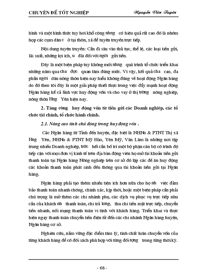 image for page Giải pháp nâng cao chất lượng tín dụng tại Ngân hàng Nông nghiệp và Phát triển Nông thôn tỉnh Hưng Yên