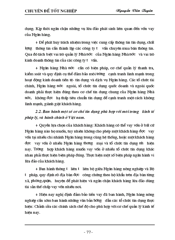 image for page Giải pháp nâng cao chất lượng tín dụng tại Ngân hàng Nông nghiệp và Phát triển Nông thôn tỉnh Hưng Yên