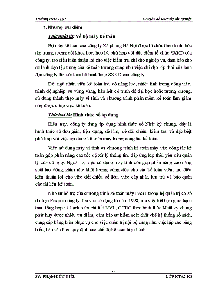 image for page Hoàn thiện công tác Kế toán Nguyên vật liệu và Công cụ dụng cụ với việc phân tích tình hình quản lý sử dụng Nguyên vật liệu Công cụ dụng cụ tại Công ty Cổ phần Xà phòng Hà Nội