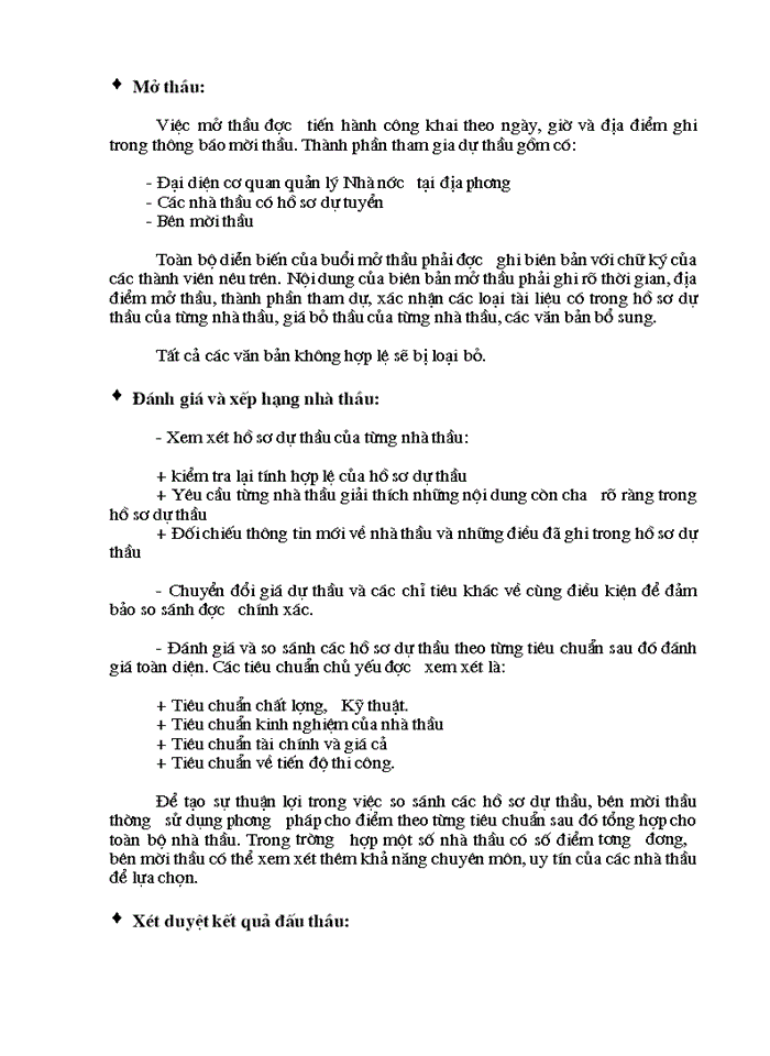 image for page Những vấn đề cơ bản về hoạt động đấu thầu