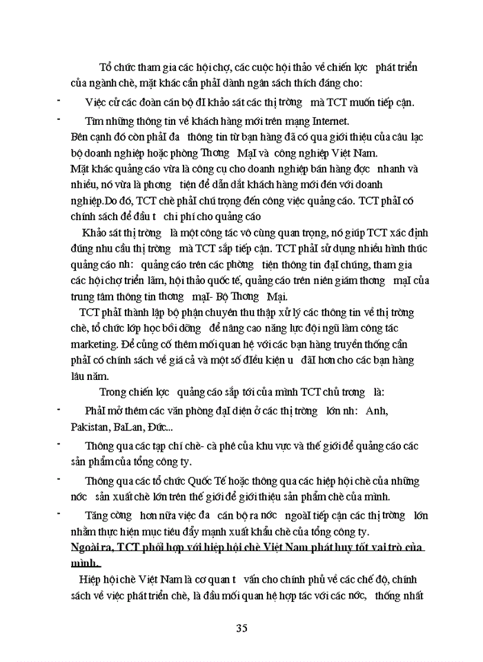 image for page Phân tích chiến lược Xuất khẩu của Tổng Công ty chè Việt Nam