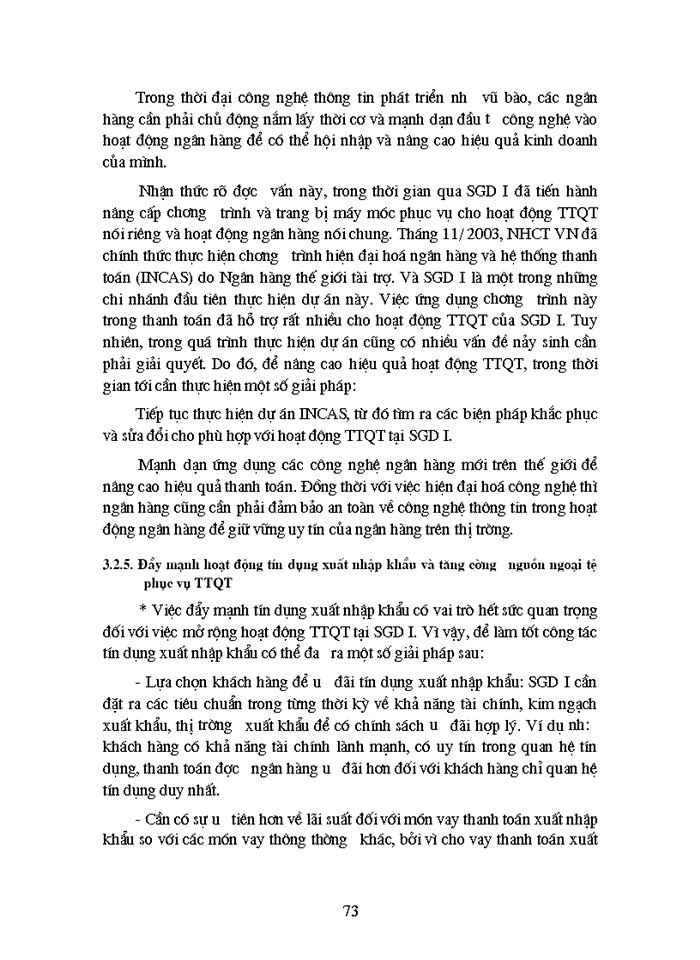 image for page Giải pháp mở rộng hoạt động thanh toán quốc tế tại Sở giao dịch I- Ngân hàng Công thương Việt Nam