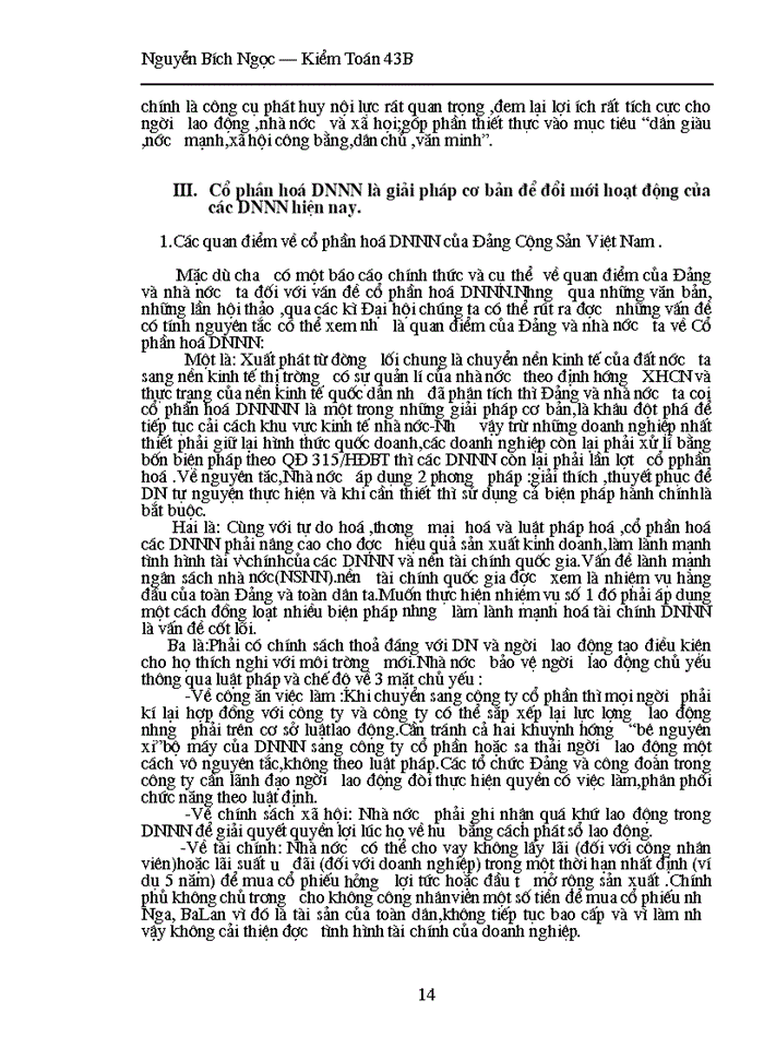 image for page Cổphần hoá Doanh nghiệp Nhà Nước trong quá trình chuyển đổi nền kinh tế ở Việt Nam