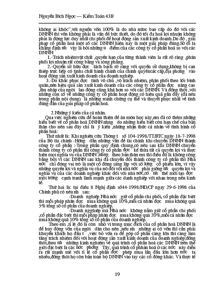 image for page Cổphần hoá Doanh nghiệp Nhà Nước trong quá trình chuyển đổi nền kinh tế ở Việt Nam