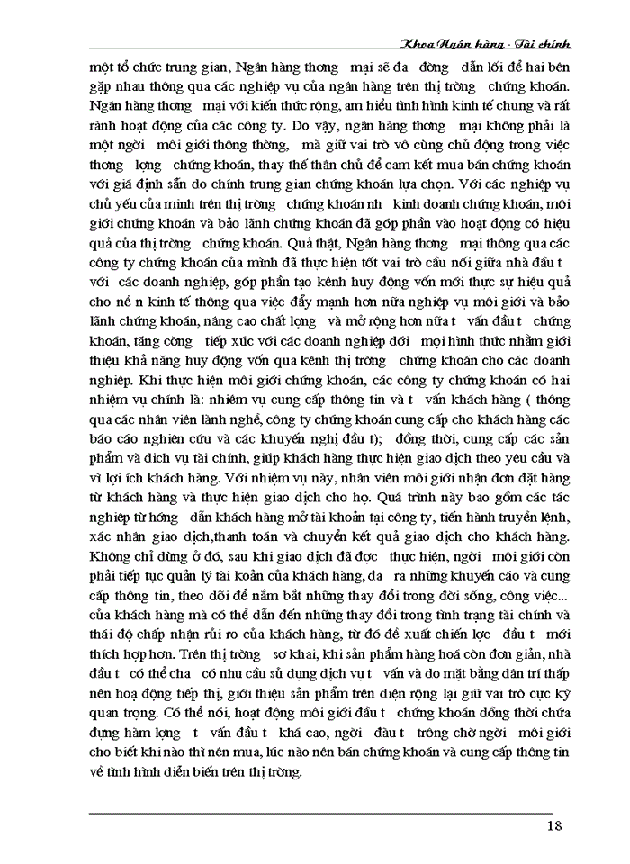 image for page Phát huy vai trò của Ngân hàng Thương mại đối với sự phát triển của thị trường Chứng khoán Việt Nam